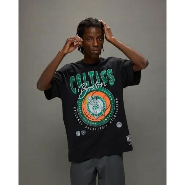 Mitchell & Ness Boston Celtics Tee Overdyed Black