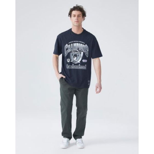 Mitchell & Ness Raiders Bevelled Tee Faded Black