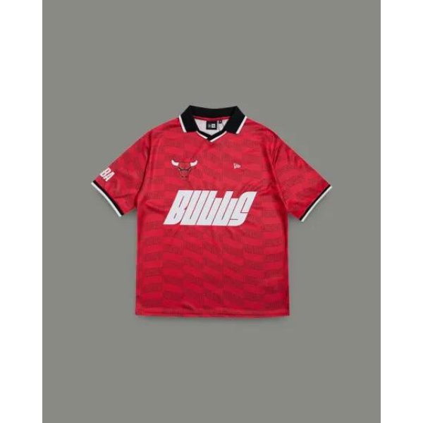 New Era Chicago Bulls Soccer Tee Front Door Red