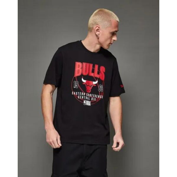 New Era Chicago Bulls Tee Black