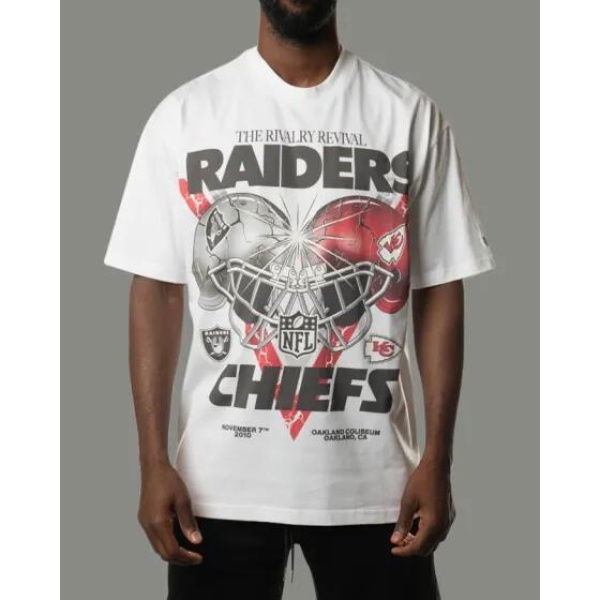 New Era Kansas City Chiefs Ovesized Tee White