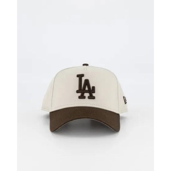 New Era La Dodgers 9forty Cap Vintage Stone, Walnut