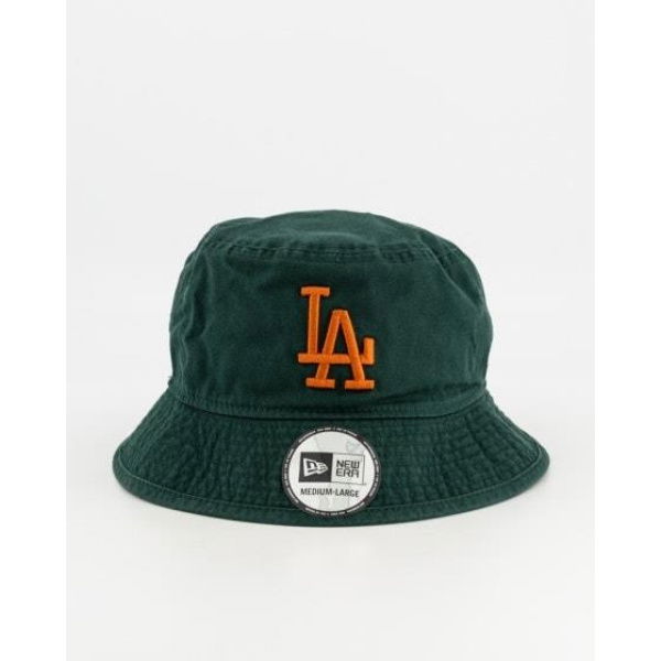 New Era La Dodgers Bucket Hat Dark Green