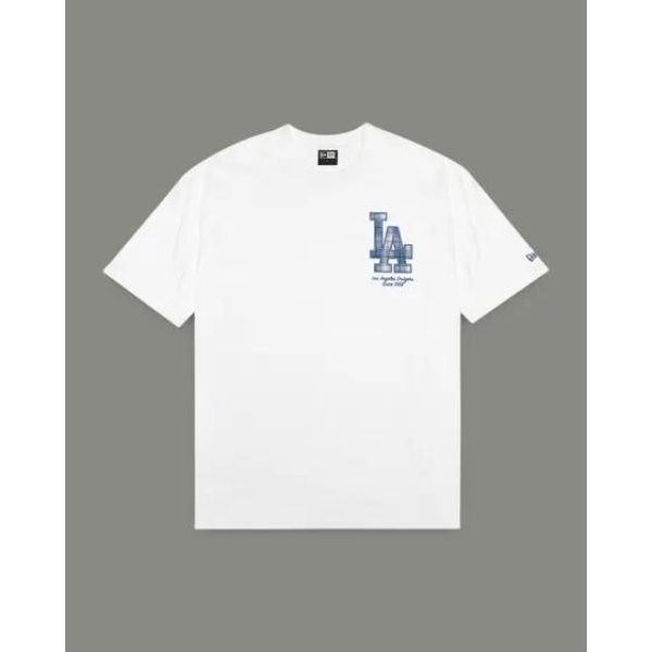 New Era La Dodgers Oversized Tee White