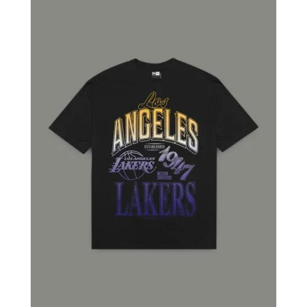 New Era La Lakers Tee Black