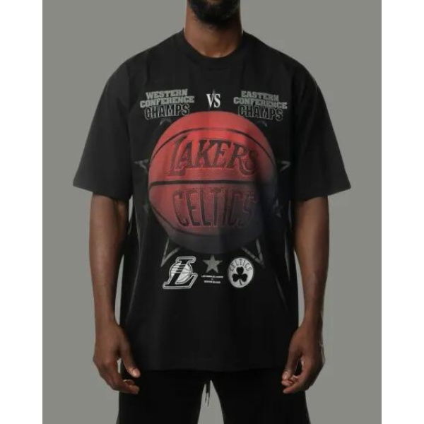 New Era La Lakers V Celtics Tee Black