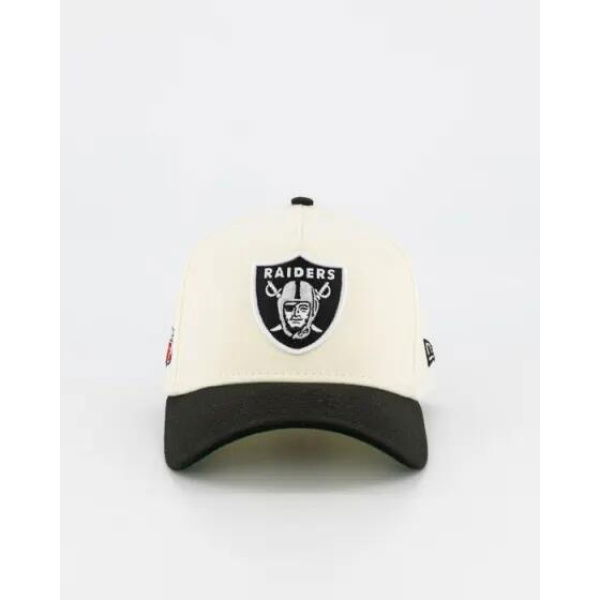 New Era Las Vegas Raiders 39thirty Cap Chrome White, Official Team Colours