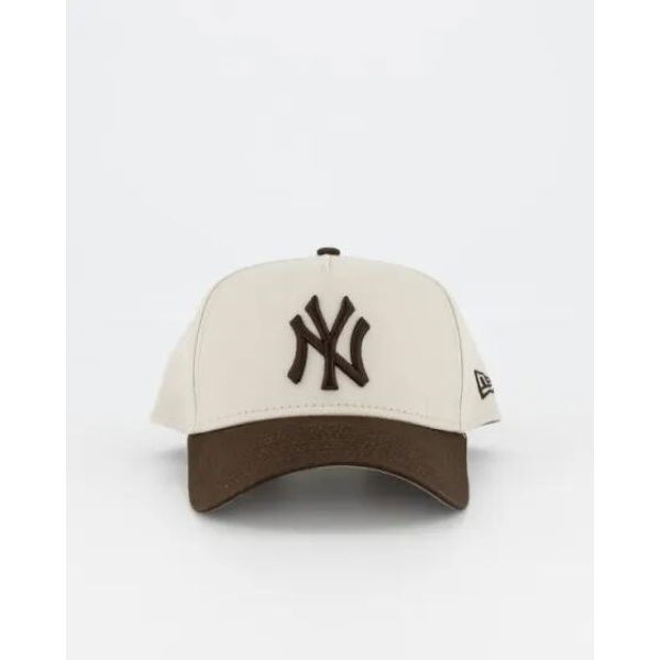 New Era Ny Yankees 9forty Cap Vintage Stone, Walnut