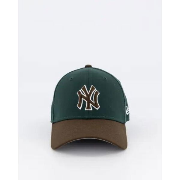 New Era Ny Yankees Cap Dark Green Walnut White