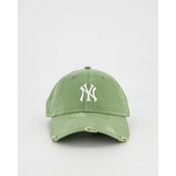 New Era Ny Yankees Distressed 9twenty Cap Grn