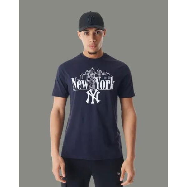 New Era Ny Yankees Mlb Tee Navy