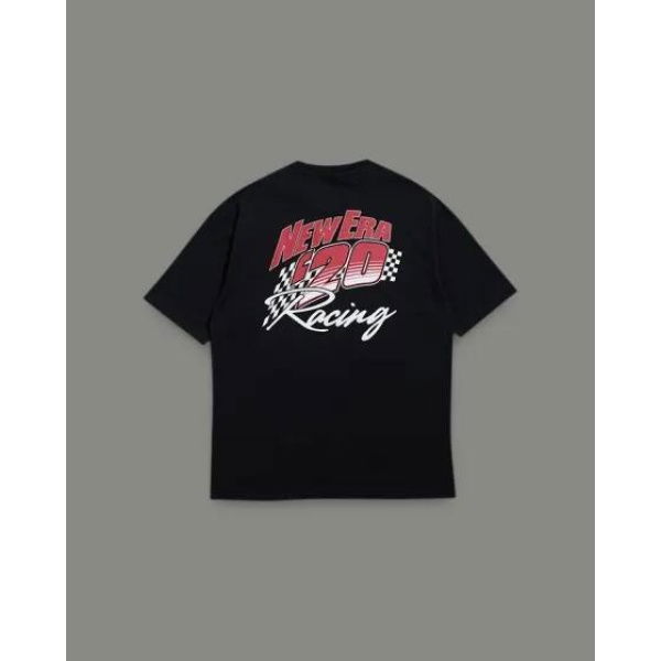 New Era Oversized Racing Tee Black