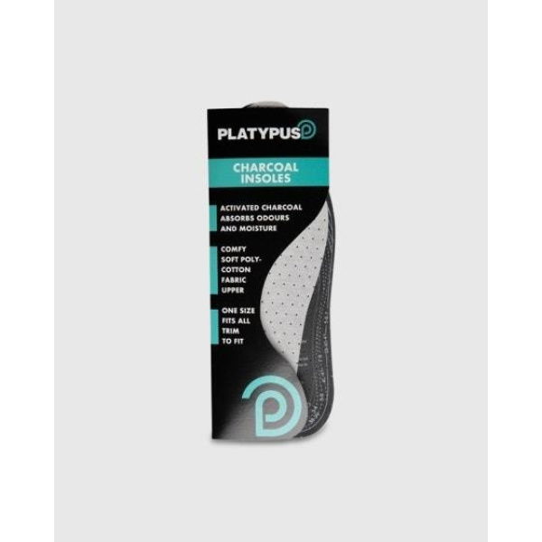 Platypus Shoe Care Platypus Charcoal Footbed Black