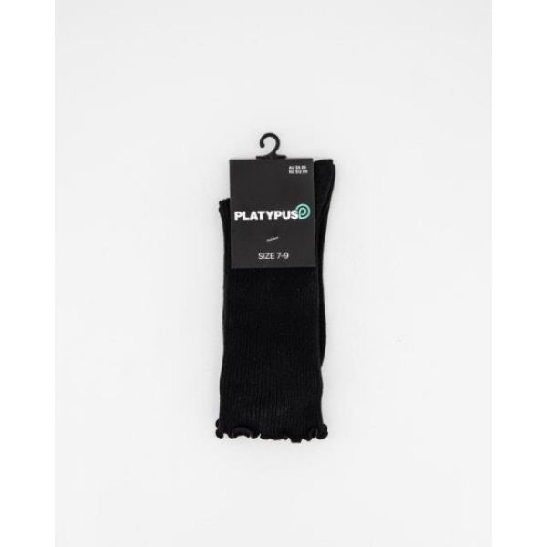 Platypus Socks Platypus Fashion Frill Socks Black