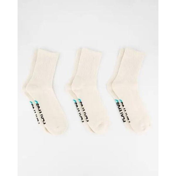 Platypus Socks Platypus Half Crew Socks 3pk Ecru