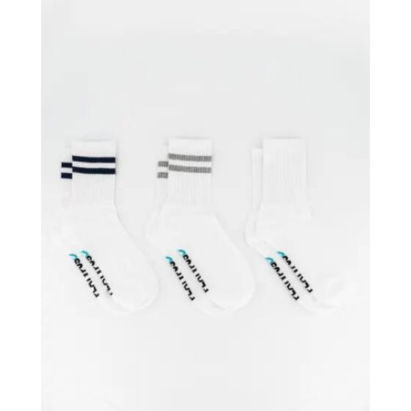 Platypus Socks Platypus Half Crew Sports Socks 3pk White Grey White White White Navy