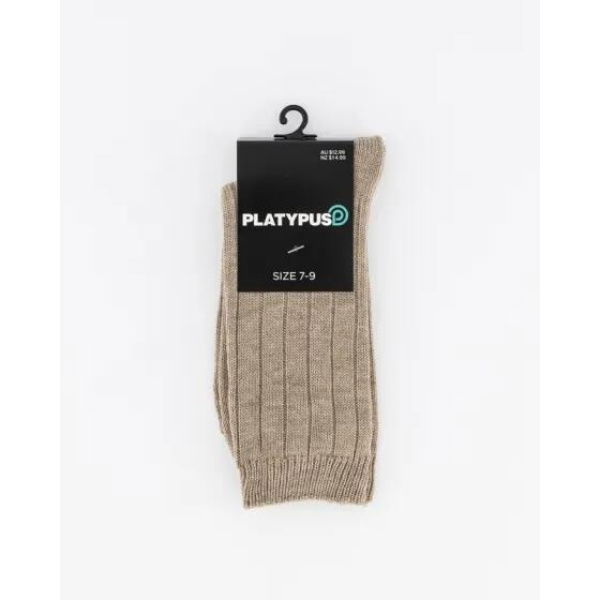 Platypus Socks Platypus Rib Socks Brown