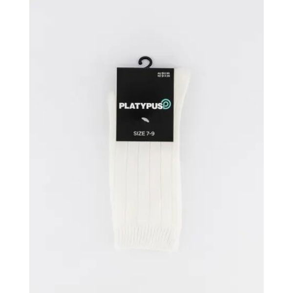 Platypus Socks Platypus Rib Socks Cream