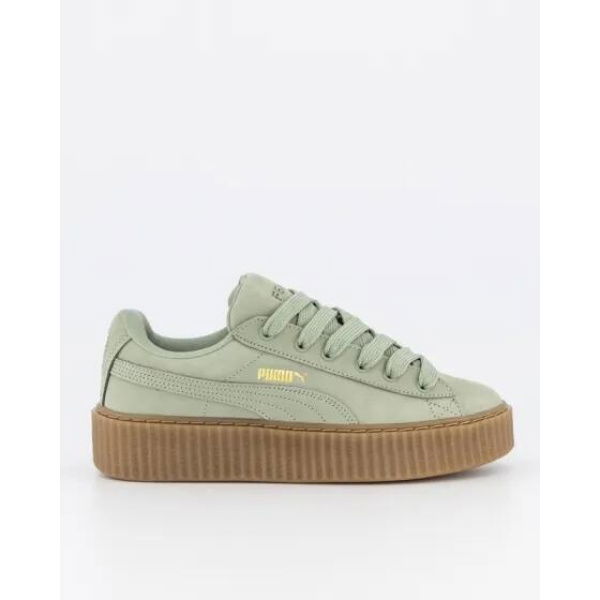 Puma Fenty X Puma Creeper Phatty Creeper Phatty Nubuck Green Fog-puma Gold-gum