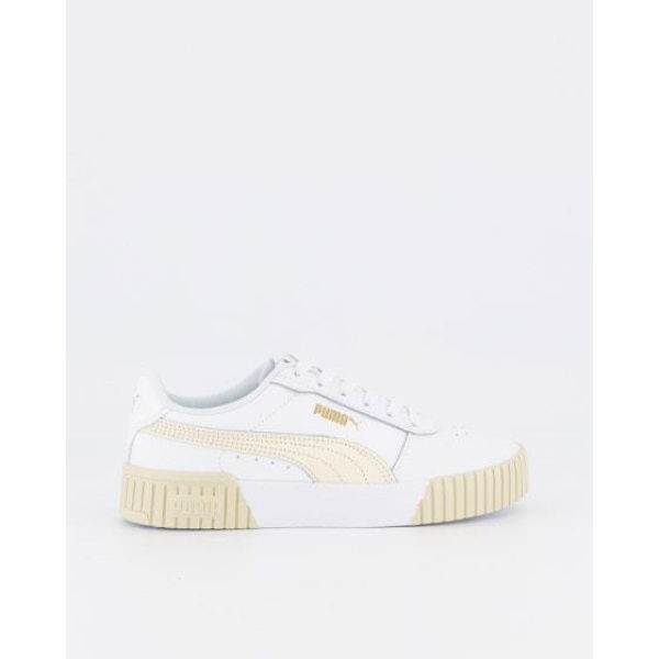 Puma Womens Carina 2.0 Puma White-sugared Almond-puma Gold