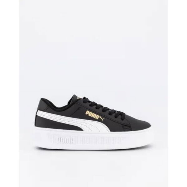 Puma Womens Smash PlatformÂ v3 Puma Black-puma White-puma Gold