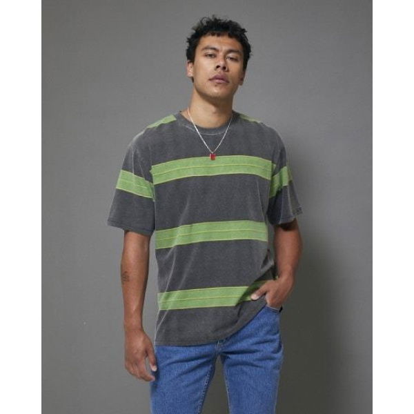 Rolla's Spirit Stripe Tee Forest