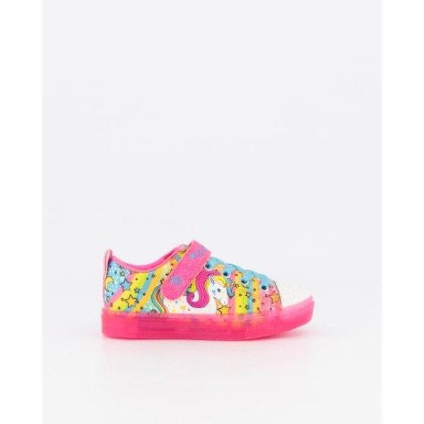 Skechers Kids Twinkle Toes - Twinkle Sparks Ice - Unicorn Burst Hot Pink