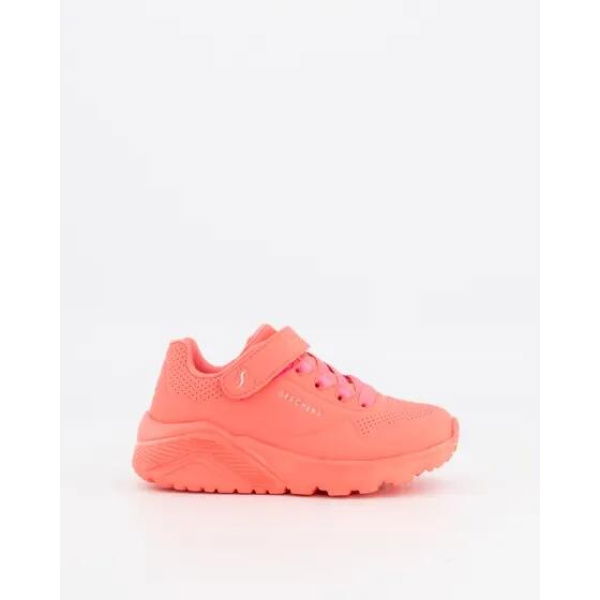 Skechers Kids Uno Lite Neon Pink