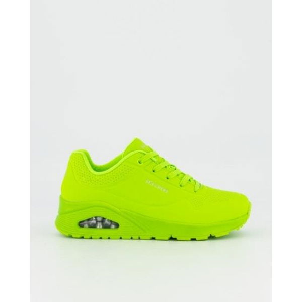 Skechers Womens Uno - Night Shades Lime