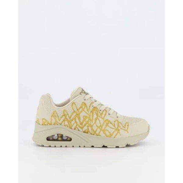 Skechers Womens Uno Natural Gold