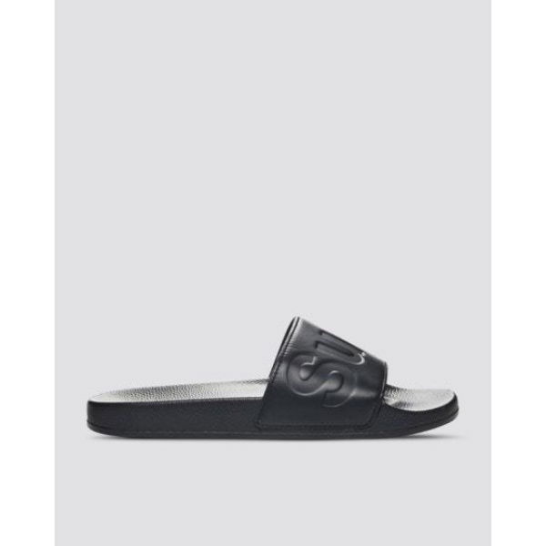 Superga 1808 Slides Polysoft Black Bristol