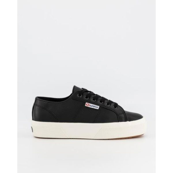 Superga Womens 2740 Platform Black-favorio