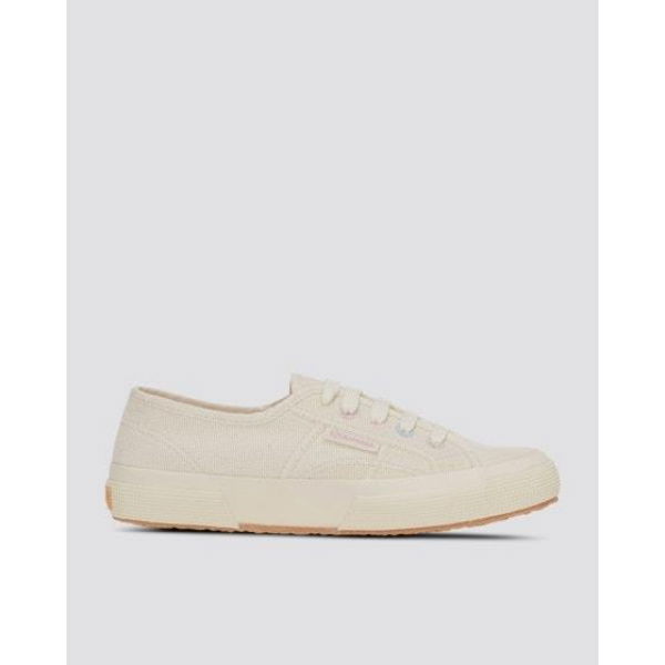 Superga Womens 2750 Organic Multicolor Eyelets Beige Raw - Pastels