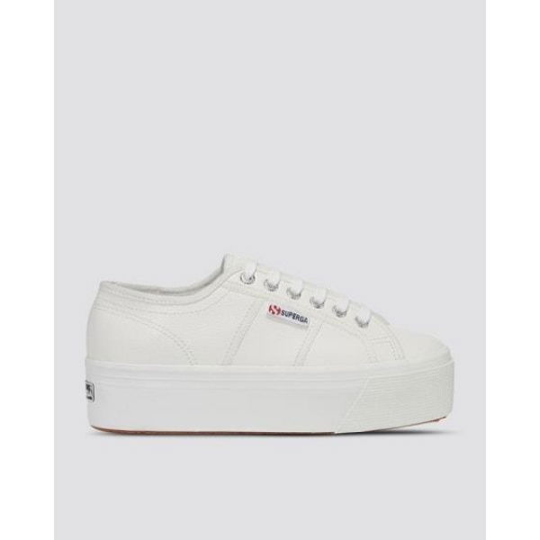 Superga Womens 2790 Tumbled Leather 900 White