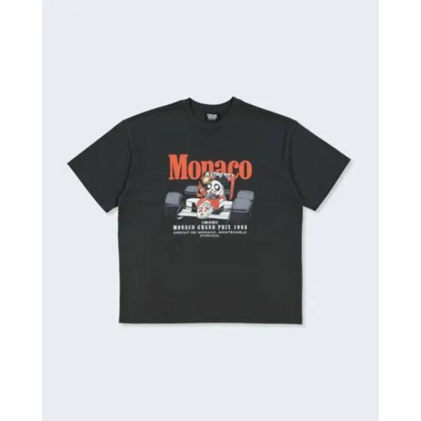 Threadheads Monaco Racing Oversized T-shirt Charcoal