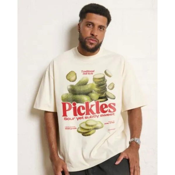 Threadheads Pickles 2.0 Oversized T-shirt Natural
