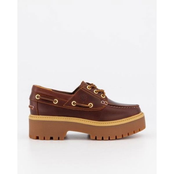 Timberland Womens Premium Boat Shoe Burgundy Full Grain