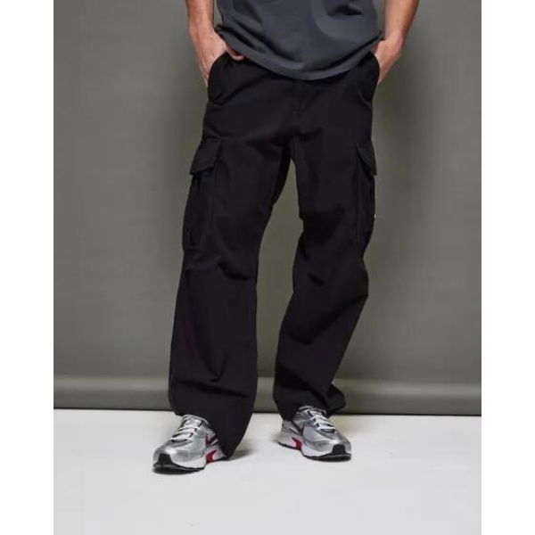 Tommy Hilfiger Aiden Baggy Cargo Trousers Black