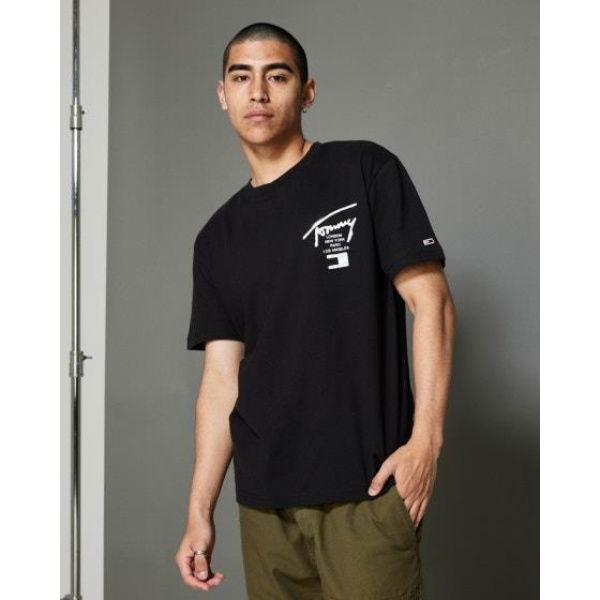 Tommy Hilfiger Back Logo Classic Fit T-shirt Black