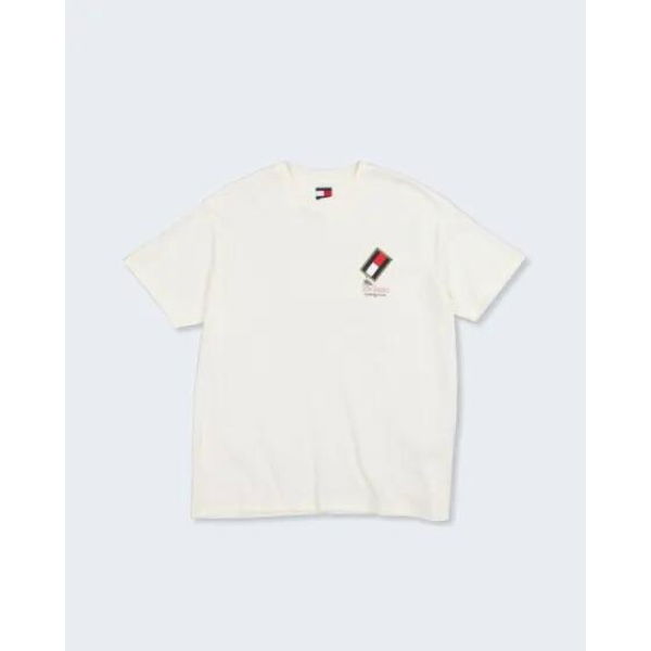 Tommy Hilfiger Back Logo Relaxed Tee Ancient White