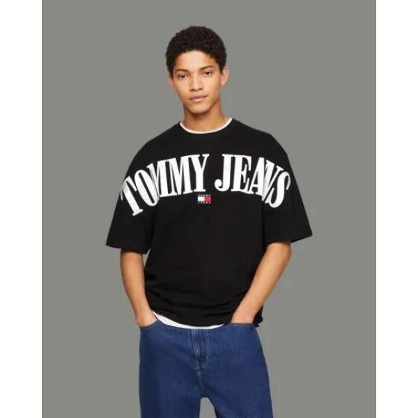 Tommy Hilfiger Badge Oversized Tee Black