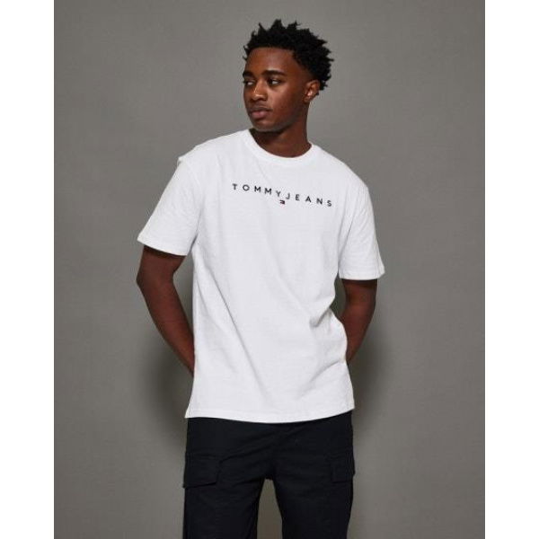 Tommy Hilfiger Linear Logo Tee White