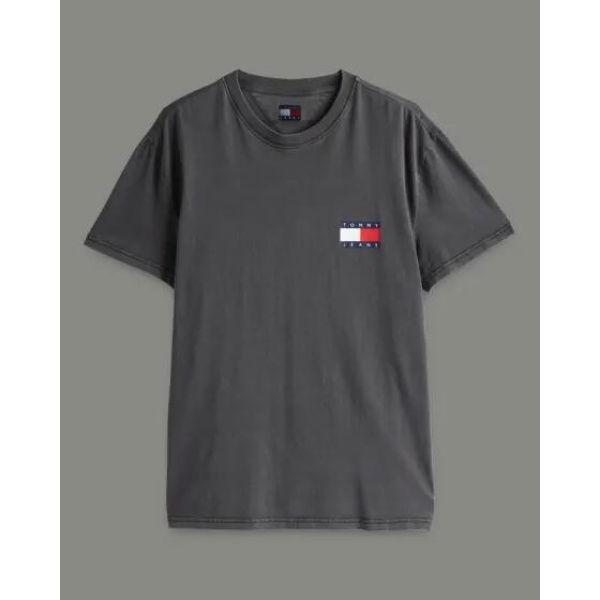 Tommy Hilfiger Logo Crew Neck Tee Black