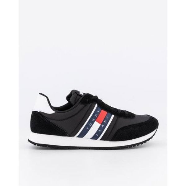 Tommy Hilfiger Mens Essential Mixed Fine Cleat Black