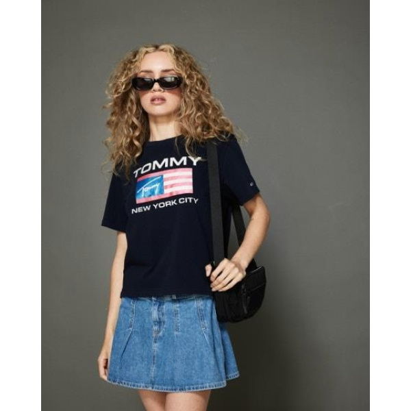 Tommy Hilfiger Modern Logo Classic Fit T-shirt Desert Sky