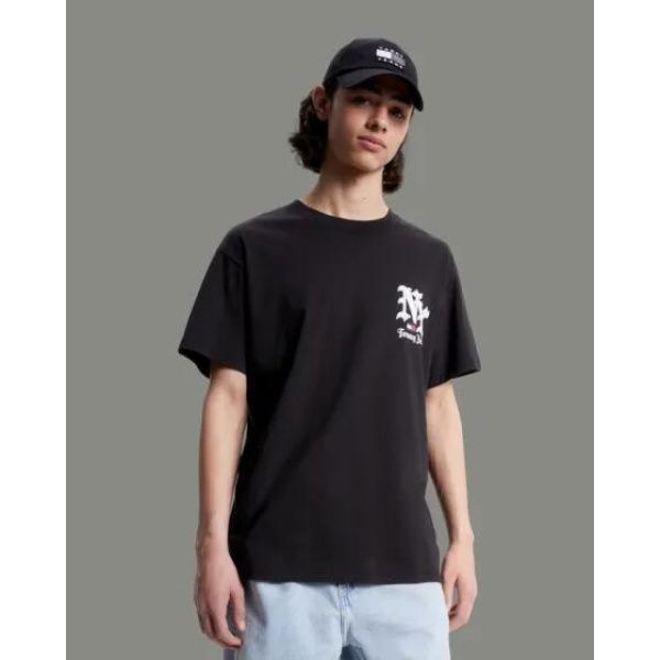 Tommy Hilfiger New York Logo Classic Fit Tee Black