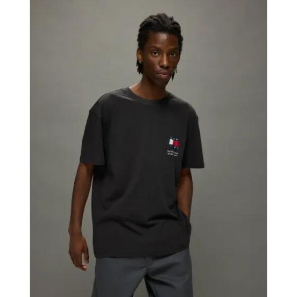 Tommy Hilfiger Oversized Big Flag Tee Black