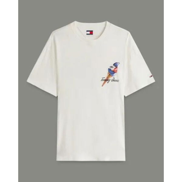 Tommy Hilfiger Relaxed Novelty Tee Ecru