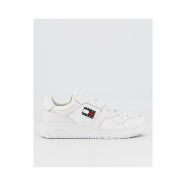 Tommy Hilfiger Retro Leather Basket Trainers White