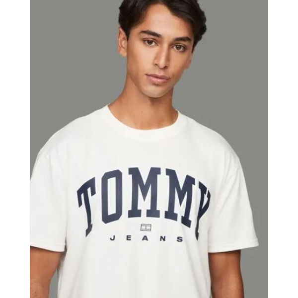 Tommy Hilfiger Tommy Varsity Tee Ancient White